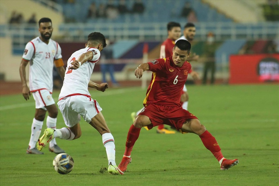 Trận đấu giữa Việt Nam và Oman diễn ra vô cùng kịch tính